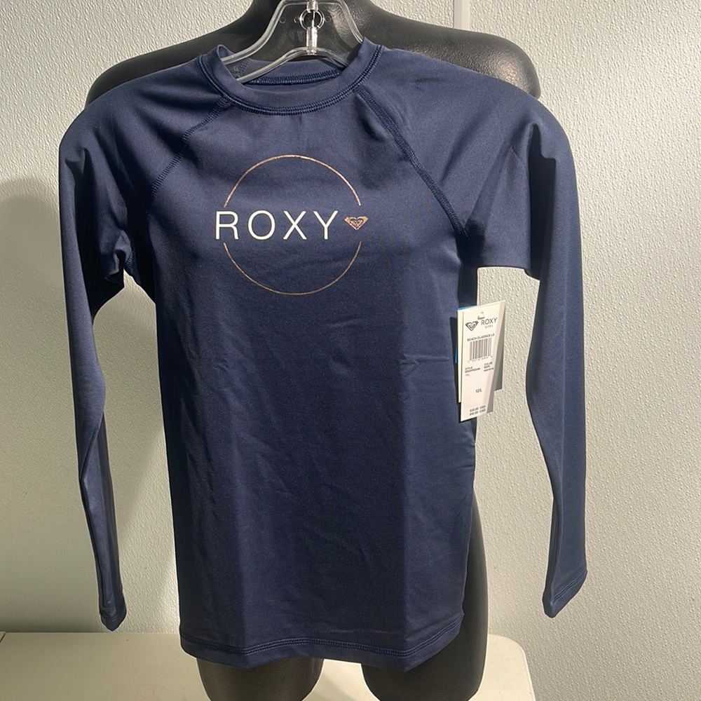 ROXY GIRLS BEACH CLASSIC Long Sleeve shirt size 12/L Girls